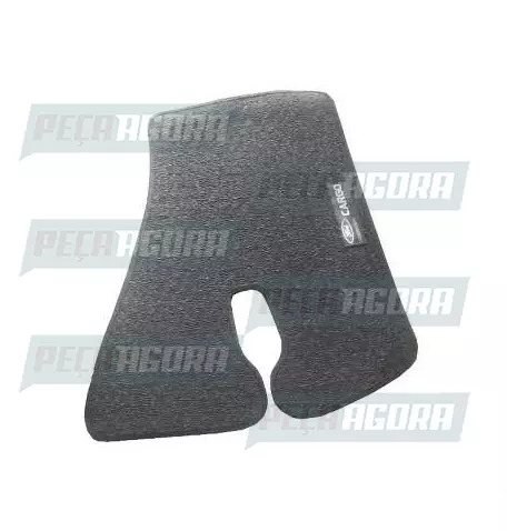 TAPETE CARPETE ORIGINAL MODELADO C/LOGO FORD CARGO MOTORISTA CINZA PREMIUM (4595