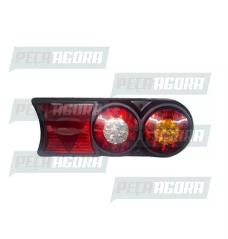 LANTERNA TRASEIRA CARRETA CIRCLE COM LED BIVOLT ESQUERDO 6 VIAS SINALSUL 2180 (4