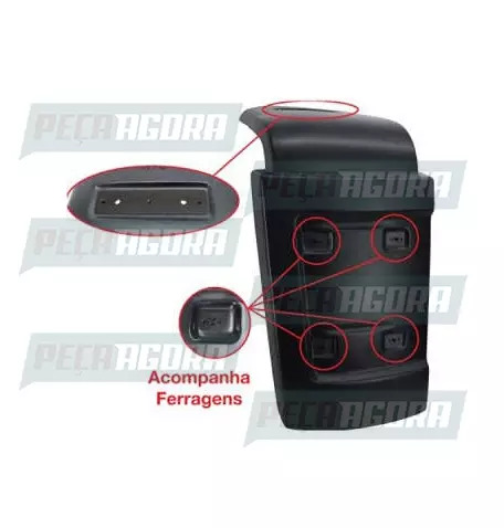 PARALAMA TRASEIRO FORD CARGO 2429 ESQUERDO PRIMER BONFANTI (BC4516K006BA5YY.)