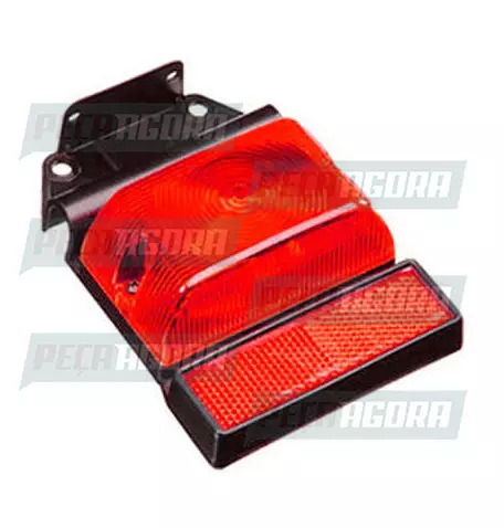 LANTERNA LATERAL BAU GRANDE COM REFLETOR SUPORTE FLEXIVEL 1 POLO VM SINALSUL 112