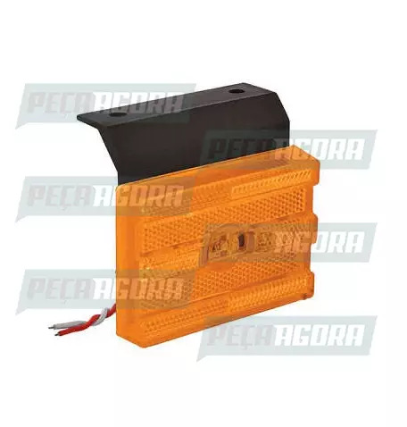 LANTERNA LATERAL UNIVERSAL RETANGULAR ACRILICO COM SUPORTE AM - PL0216 (454654)