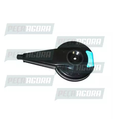 CALOTINHA PRETA PLASTICA LIGHT COM REFLETOR AZUL RODOAR (425003)