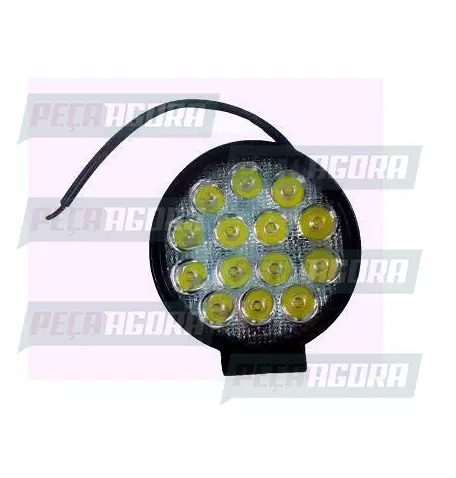 FAROL MILHA REDONDO 110X110X55 MM COM  14 LEDS 3 W TOP (455195)