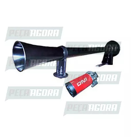 BUZINA SOLENOIDE MARITIMA PLASTICO ABS COM COMPRESSOR 12V (448973)