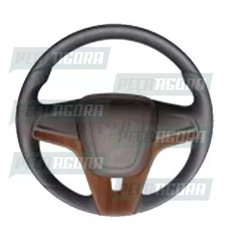 VOLANTE 380MM CRUZE SPORT SEM CUBO UNIVERSAL MADEIRA (444654)