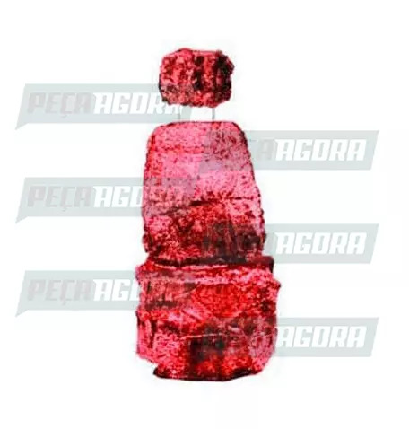 CAPA PELUCIA CHINIL BANCO S/LOGO MB 1113 CARONA GAUCHA VERMELHA (440044)