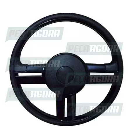 VOLANTE 370MM RALLYE PLUS SEM CUBO UNIVERSAL PRETO (451688)