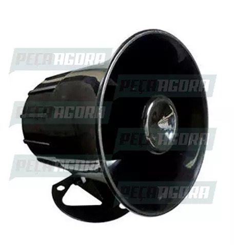 SIRENE ELETRONICA 12V 118DB 1,25A/15W(UM TOQUE ALARME) DNI 3300 (448881)
