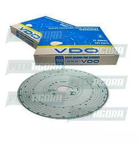DISCO DIARIO VDO 180X24 20X20(CX COM  100 UNS ) TACOGRAFO OBRIGATORIO (441909)