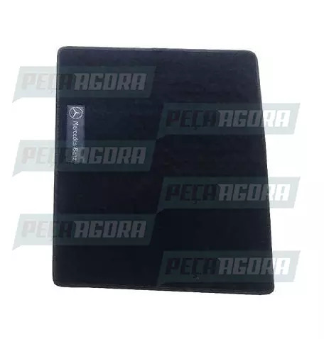 TAPETE TEXTURIZADO S/LOGO MB 50X60 CARONA PRETO PREMIUM (458922)