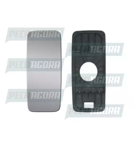 VIDRO ESPELHO MERCEDES BENZ AXOR/ATEGO 2007 SEM DESEMBACADOR COM BASE PRINCIPAL 