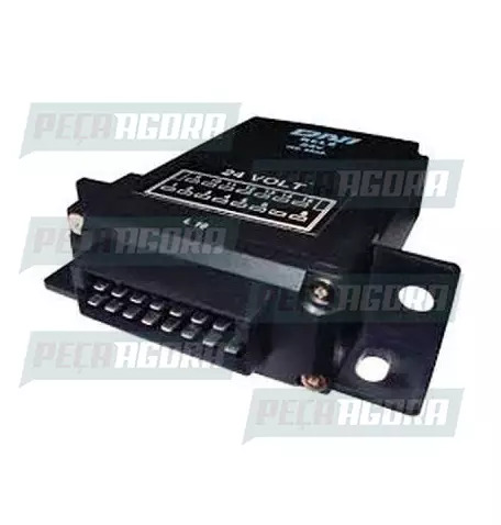 CAIXA DE RELE E.D.C VOLVO NL10/NL12 87/99 15 TERMINAIS  COM  SUPORTE 24V DNI 885