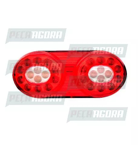 LANTERNA TRASEIRA CARRETA RANDON 2012 LED MODELO NOVO ESQUERDO 24V MULTILIGHT (4