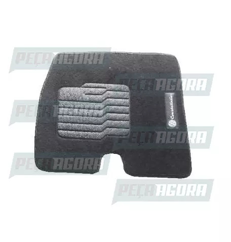 TAPETE CARPETE ORIGINAL MODELADO C/LOGO VW CONSTELATION MOTORISTA CINZA PREMIUM 
