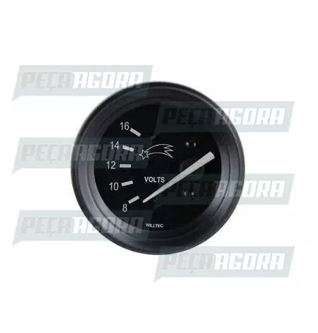 RELOGIO COMETA VOLTIMETRO 8-16V 60MM PT (443636)