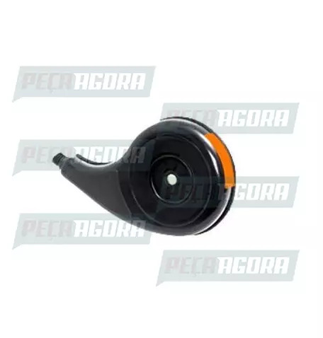 CALOTINHA PRETA PLASTICA SIMPLES OLHO GATO DIREITO RODOAR (452281)