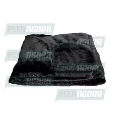 CAPA PELUCIA CHINIL SOFA INDIV.C/LOGO VW CONSTEL.MOTORISTA/CARONA GAUCHA PRETA (