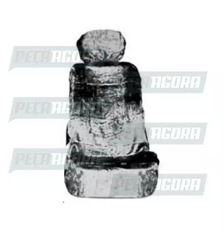 CAPA PELUCIA CHINIL BANCO C/LOGO MB 1215C SO MOTORISTA GAUCHA CINZA (457627)