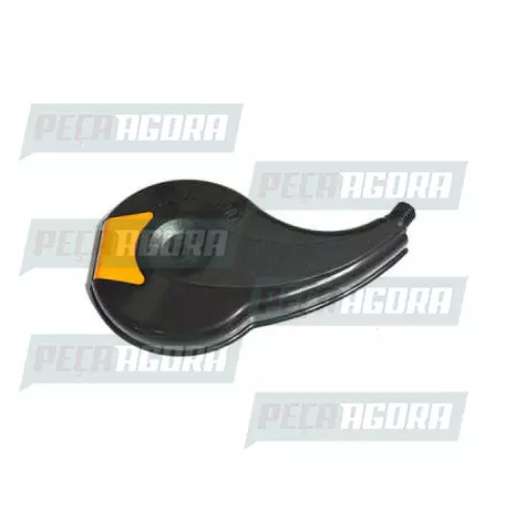 CALOTINHA PRETA PLASTICA TOP LINE LARANJA ESQUERDO  CAPANEMA RODOAR (420907)