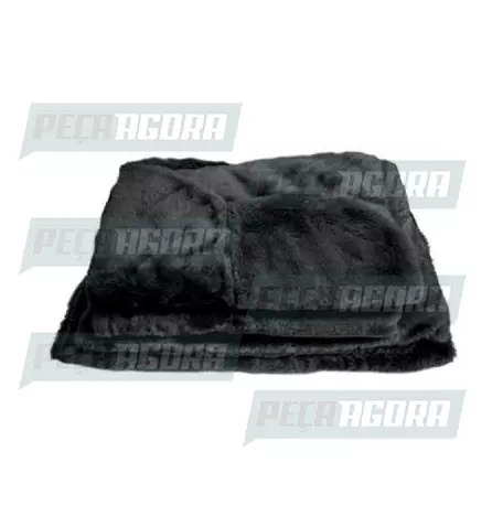 CAPA PELUCIA CHINIL BANCO S/LOGO MB 912/709/1618/1620 CARONA GAUCHA PRETA (44706