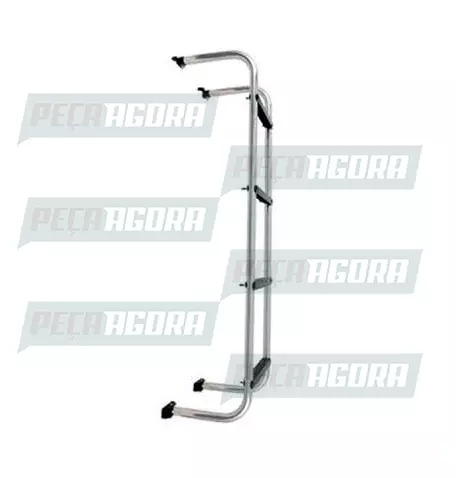 ESCADA TRASEIRA CROMADA MERCEDES BENZ 1933 AXOR CABINE BAIXA SEMI LEITO NICOLINI