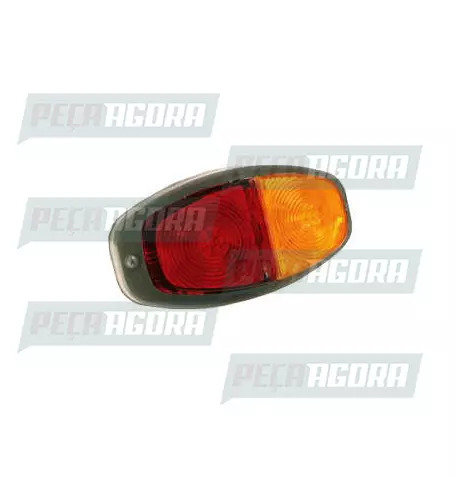 LANTERNA TRASEIRA CANOA ANTIGO PEQUENA - BICOLOR ARO CROMADO RN (456436)