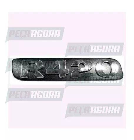 EMBLEMA PLASTICO GRADE CROMADO PARA SCANIA SERIE 4 ''R420'' (448122)