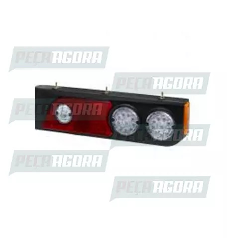 LANTERNA TRASEIRA KIT LIBRELATO 2013 TRAILER III COM 30 LEDS COM TRIANGULO 24V D