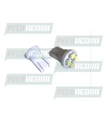 LAMPADA IMPORTADA LED ESMAGADA 12V 04 LEDS BRANCA (454928)