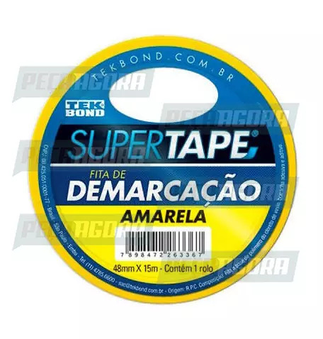 FITA DE DEMARCACAO AMARELA 48MMX15M TEKBOND (448036)