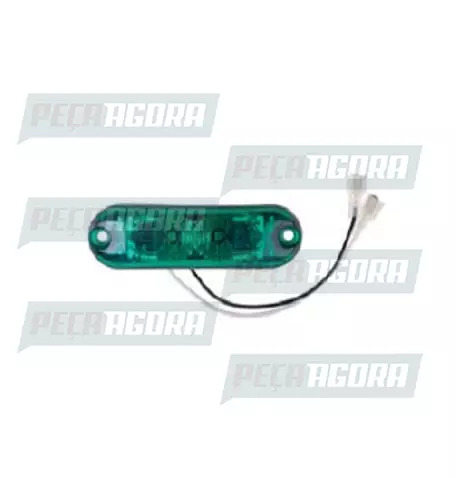 LANTERNA PLACA/DELIMITADORA COM LED COM CONECTOR VERDE 24V BRASLUX (443101)