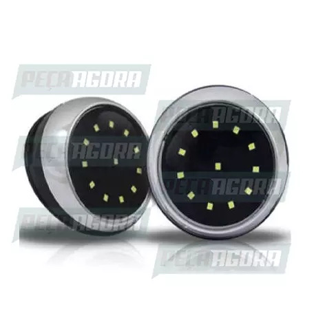 PAR FAROL AUXILIAR UNIVERSAL 16W 0-22 GRAUS AJUSTAVEL 12V BRANCO 6500K (453433)