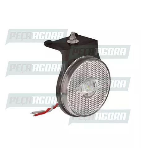 LANTERNA LATERAL CARRETA 2000 LED COM SUPORTE COM CABOS CR.PRADOLUX PL0584 (4420