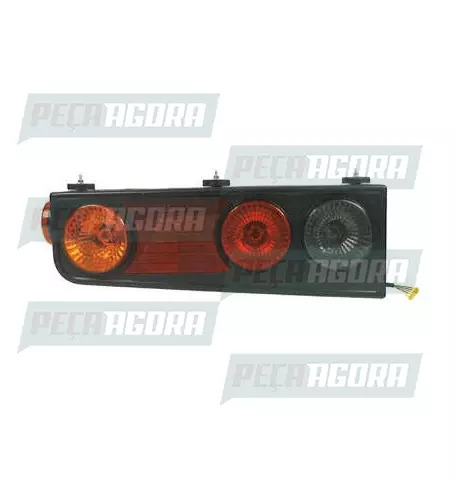 LANTERNA TRASEIRA KIT RANDON RE FUME COM TRIANGULO DIREITO  PRADOLUX PL2038 (455