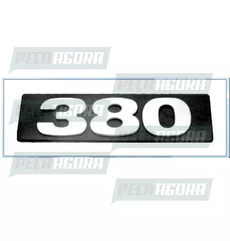 EMBLEMA PLASTICO GRADE ORIGINAL PARA SCANIA SERIE 4 ''380'' (425547)