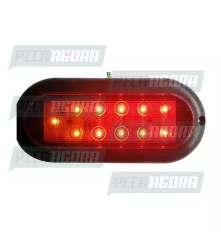 LANTERNA TRASEIRA CANOINHA UNIVERSAL DIREITO/ESQUERDO LED VM BIVOLT IVA (445461)