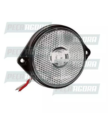 LANTERNA LATERAL ECLIPSE OVAL LED COM CABO ACRILICA - CR PRADOLUX PL0712 (442909