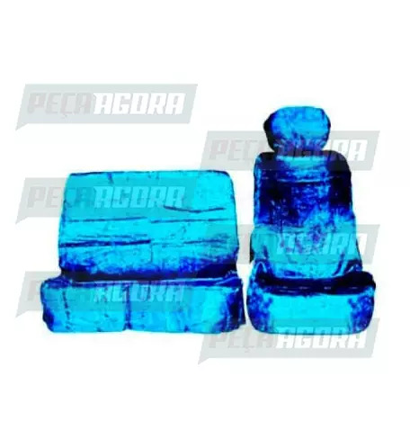 CAPA PELUCIA CHINIL BANCO C/LOGO FORD CARGO 11... 03 BANCOS GAUCHA AZUL (445412)