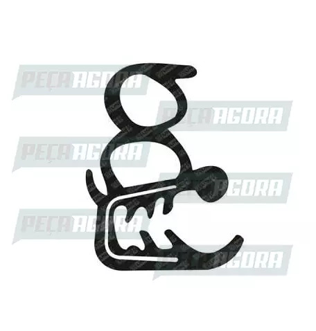 PAR BORRACHA PORTA FORD CARGO TODOS COM ABA 4,50MTS MODELO ORIGINAL (PAR) UNIFLE