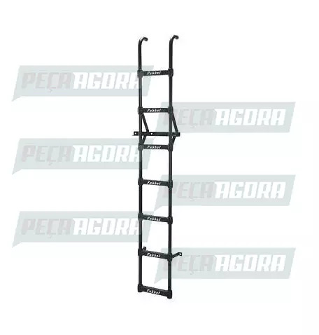 ESCADA TRASEIRA CROMADA DAF XF SUPER SPACE 2339MM 7 DEGRAUS (455890)