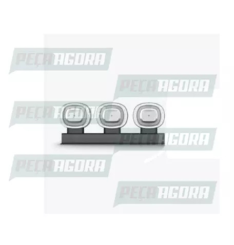 LANTERNA FOGUINHO 3 MARIAS LED CRISTAL ANEL DE LUZ 2213 (453164)