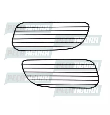 PAR GRADE PROTETORA FAROL AUXILIAR CROMADO MB ACTROS (452801)