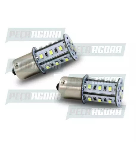 PAR LAMPADA IMPORTADA LED 1141 12V 18 LEDS TORRE 1 POLO VERMELHA (453437)