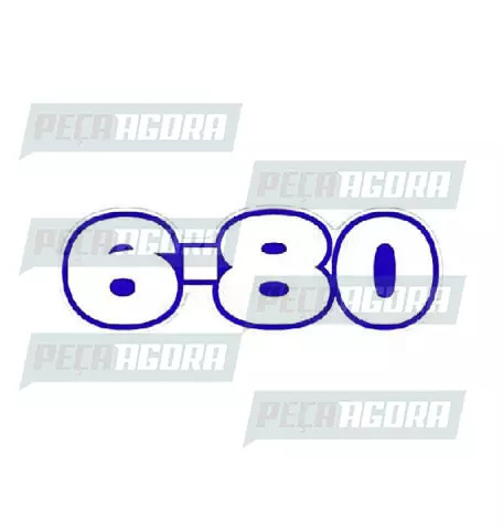 EMBLEMA RESINADO QUALIDADE ORIGINAL ''6.80'' FRONTAL (423869)