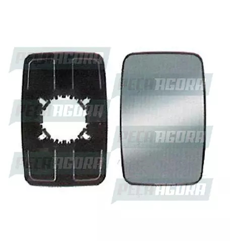 VIDRO ESPELHO FORD CARGO 2013... FABBOF INFERIOR SEM DESEMBACADOR CONVEXO (45034