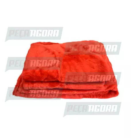 CAPA PELUCIA CHINIL BANCO S/LOGO MB 608D/708 MOTORISTA/CARONA GAUCHA VERMELHA (4