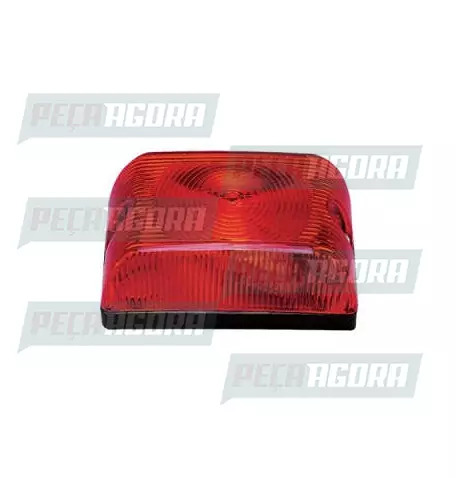 LANTERNA SETA 01 FACE CROMADA BOJUDA LENTE BAIXA PE DE FERRO AF (434281)