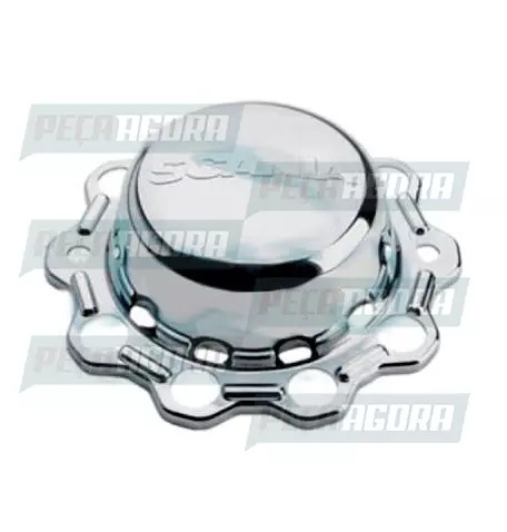 SOBRE TAMPA DO CUBO DO TRUQUE ORIGINAL PARA SCANIA CROMADA (445726)