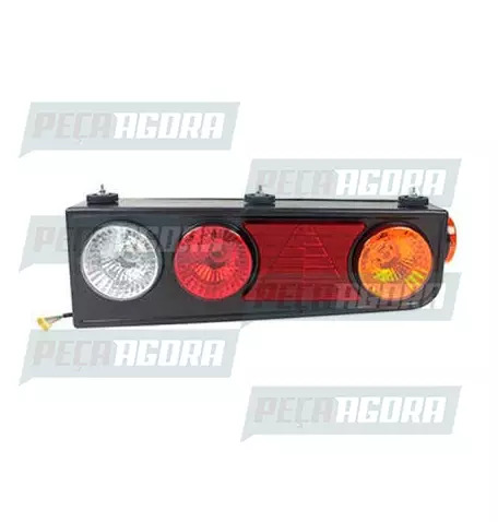 LANTERNA TRASEIRA KIT RANDON COM TRIANGULO SEM ABA DIREITO PRADOLUX PL2048 (4476