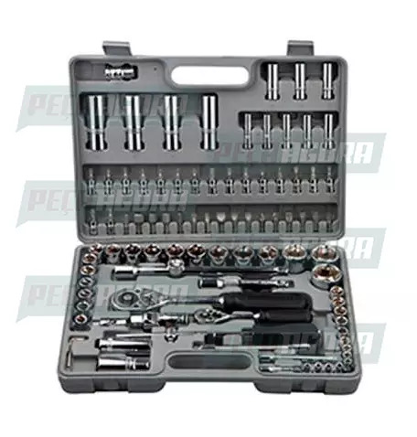 SOQUETE ENCAIXE 1/4'' 1/2'' JOGO 94PCS (446579)